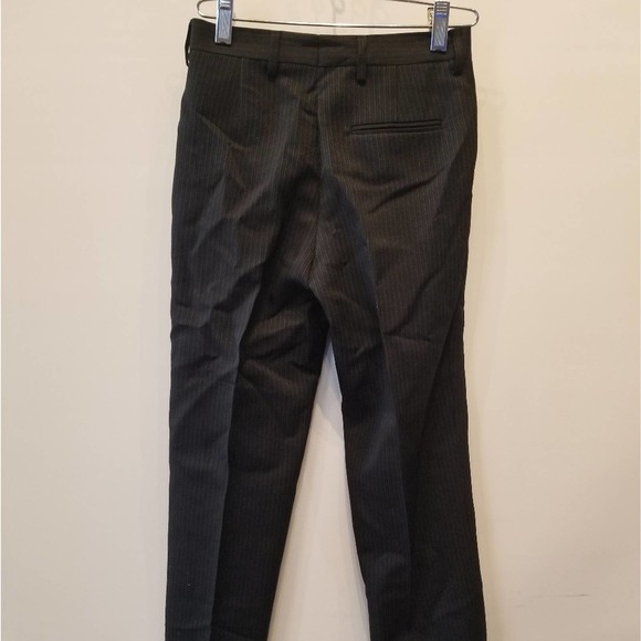 Boy's Black Dress Pants Pin Stripe Size 8 - Picture 6 of 13